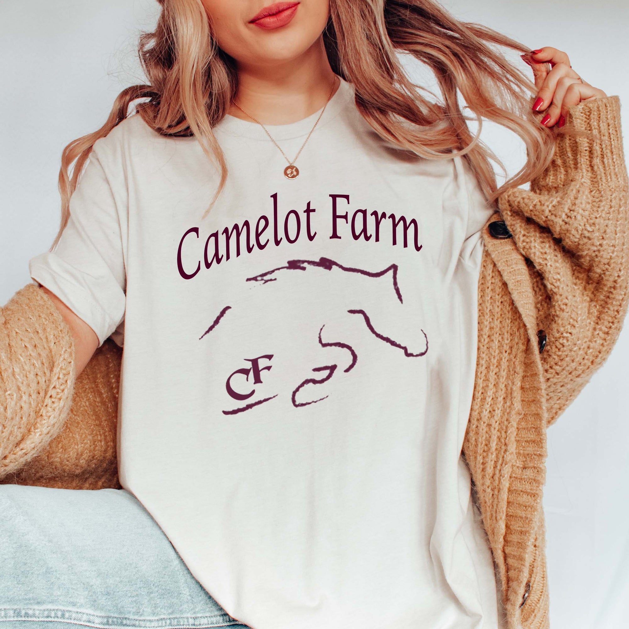 Camelot Farms Horse Outline Tee