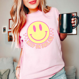 Keep On Smiling Comfort Color Tee
