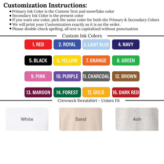 Custom Team Ugly Sweater | Crew Sweatshirts