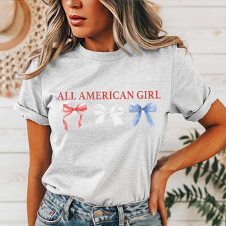 All American Girl Bows Wholesale Tee - Trendy - Limeberry Designs