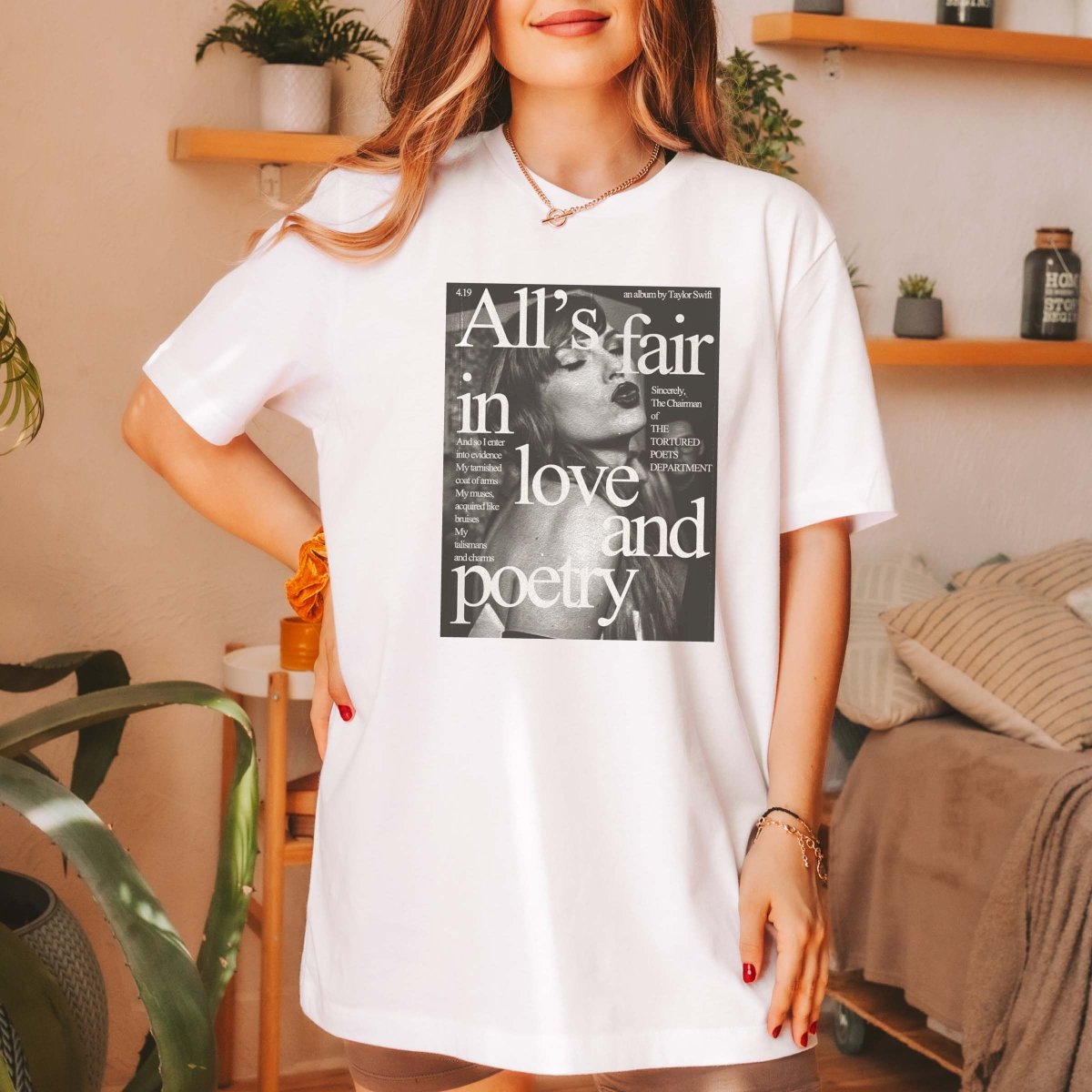 All's Fair In Love And Poetry Tee - Limeberry Designs