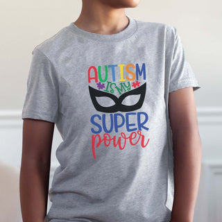 Autism Is My Super Power Youth Wholesale Tee - Fast Shipping - Limeberry Designs