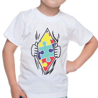 Autism Super Hero Youth Wholesale Tee - Rapid Shipping - Limeberry Designs