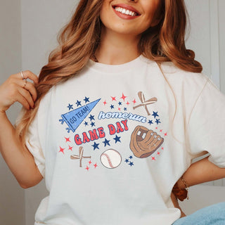 Baseball Game Day Collage Comfort Color Wholesale Tee - Quick Shipping - Limeberry Designs