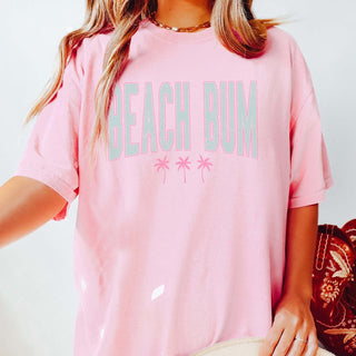 Beach Bum Palm Tree Comfort Color Wholesale Graphic Tee - Fast Shipping - Limeberry Designs