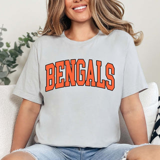 Bengals Collegiate Letter Bella Graphic Tee - Limeberry Designs