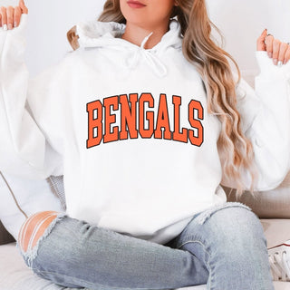 Bengals Collegiate Letter Graphic Sweatshirt + Hoodie - Limeberry Designs