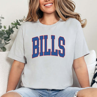 Bills Collegiate Letter Bella Graphic Tee - Limeberry Designs