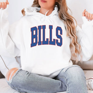 Bills Collegiate Letter Graphic Sweatshirt + Hoodie - Limeberry Designs