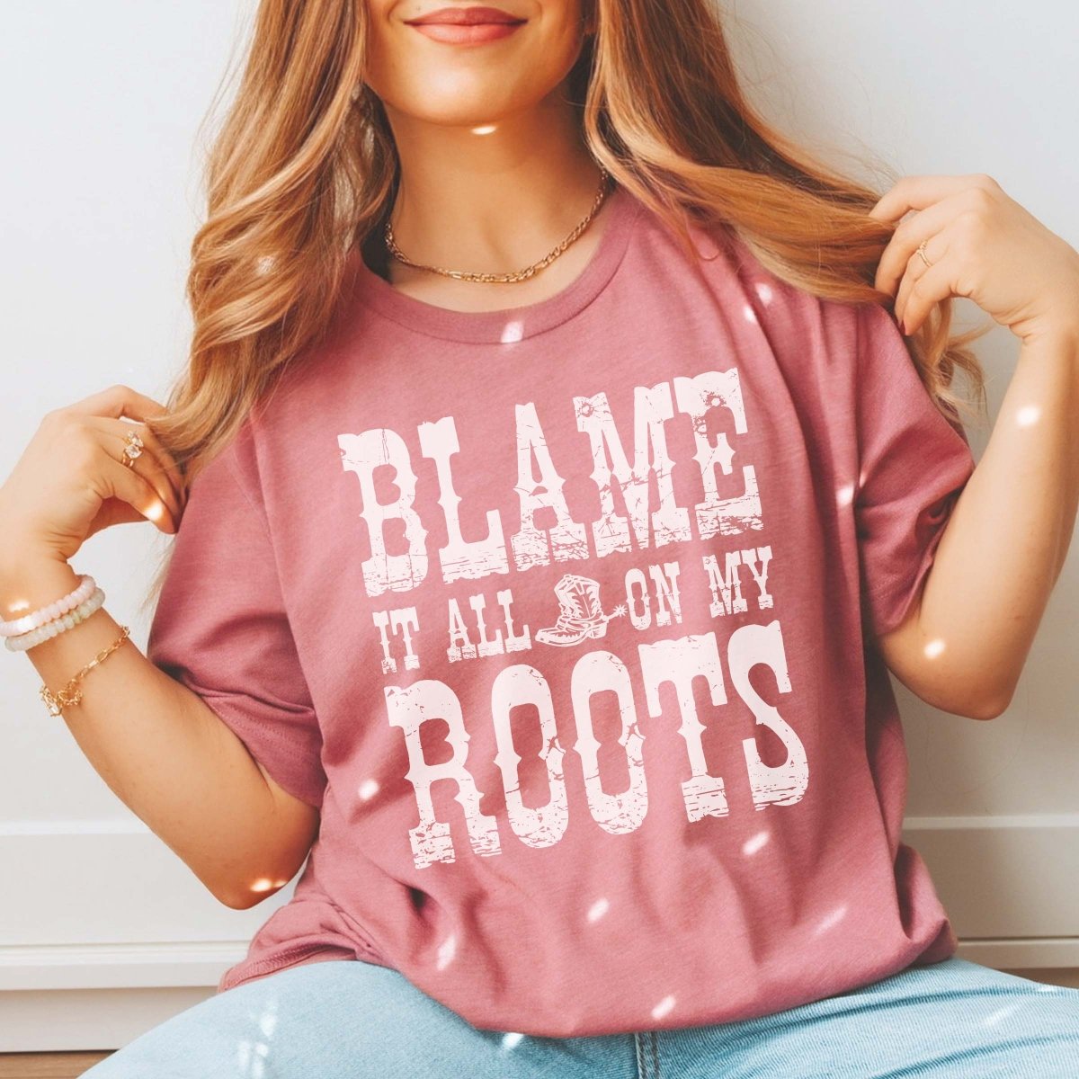 Blame It All On My Roots Tee - Limeberry Designs