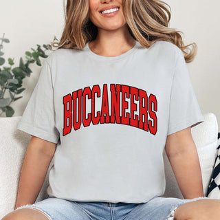 Buccaneers Collegiate Letter Bella Graphic Tee - Limeberry Designs