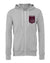 Camelot Farms Solid Maroon Crest Bella Zip-Up Hoodie - Limeberry Designs
