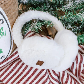 C.C. Faux Fur. Sherpa Earmuffs - Limeberry Designs