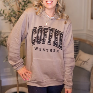 Coffee Weather Soft Bella Hoodie Sweatshirt - Limeberry Designs