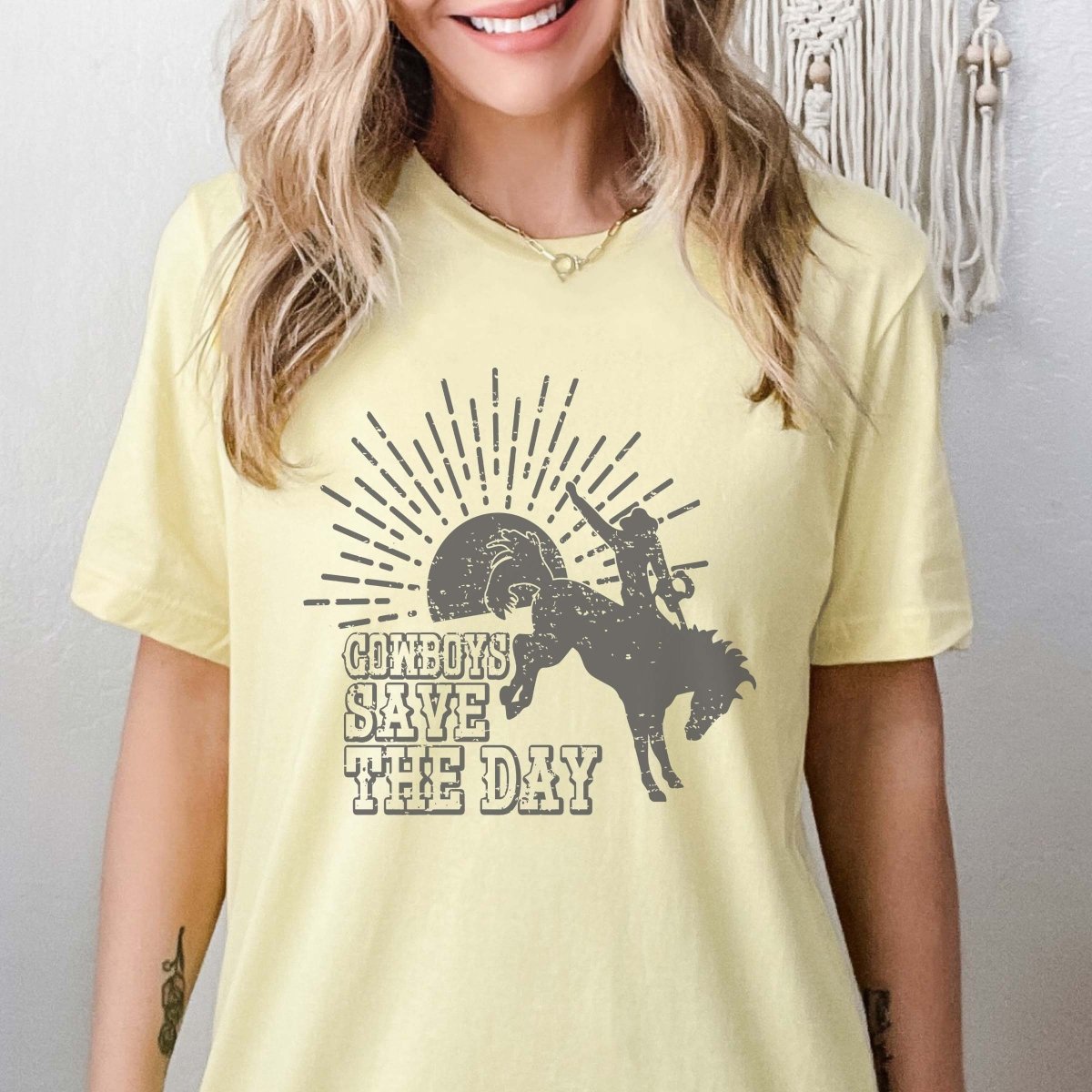 Cowboys Save The Day Tee - Limeberry Designs