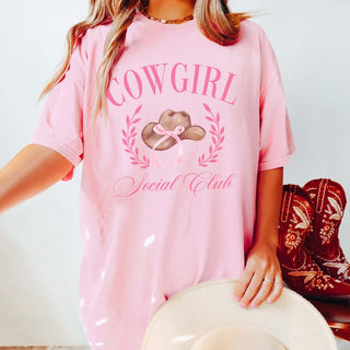 Cowgirl Social Club Comfort Color Tee - Limeberry Designs