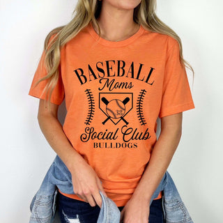 Custom Baseball Mom Social Club Tee - Limeberry Designs