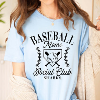 Custom Baseball Mom Social Club Tee - Limeberry Designs