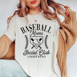 Custom Baseball Mom Social Club Tee - Limeberry Designs