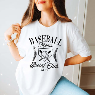 Custom Baseball Mom Social Club Tee - Limeberry Designs