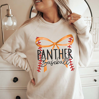 Custom Baseball Team With Bow Bella Sweatshirt - Limeberry Designs