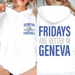 Custom Fridays Are Better Football Hoodie With Front And Back Design - Limeberry Designs