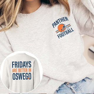 Custom Fridays Are Better Football Sweatshirt With Front And Back Design - Limeberry Designs