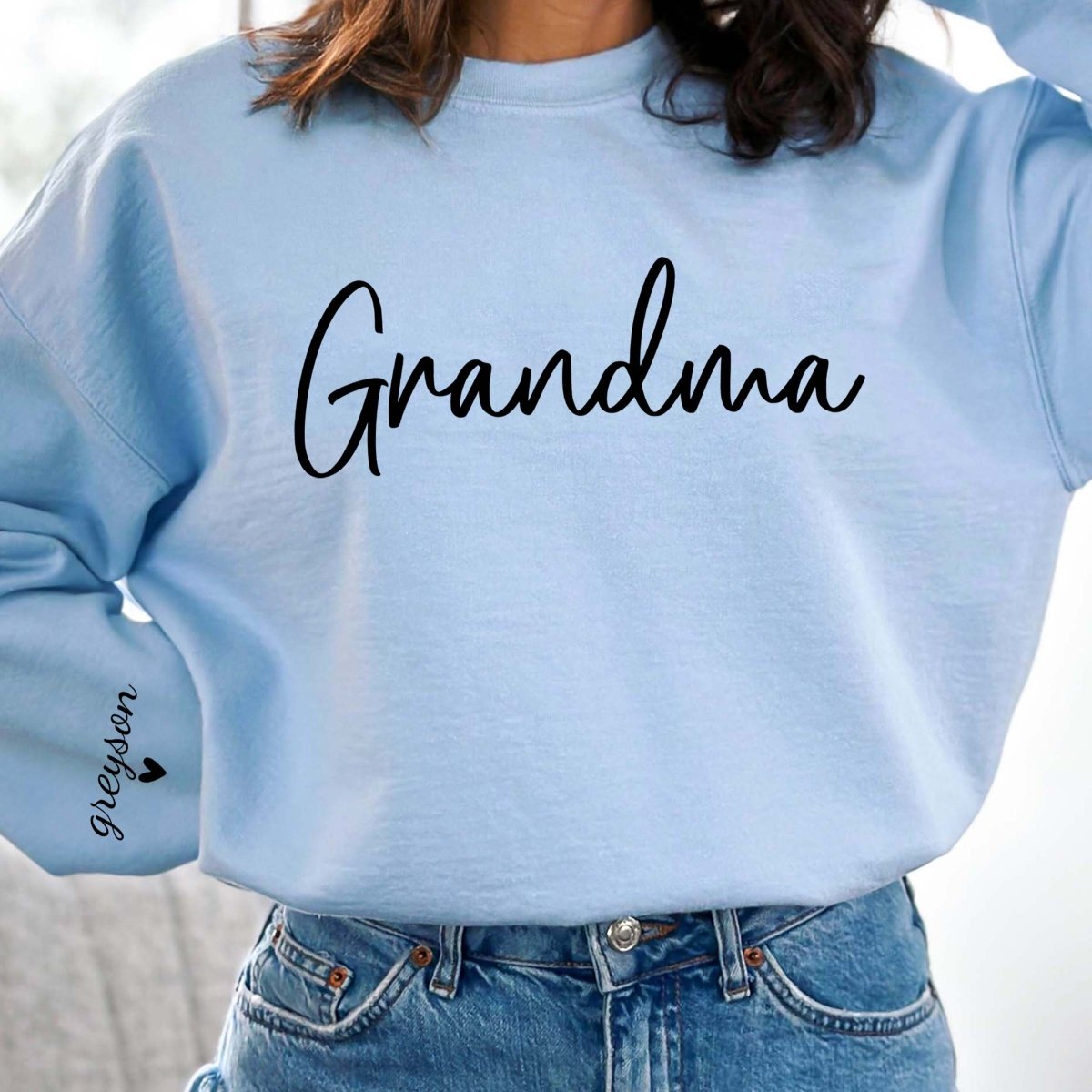 Custom Grandma Crew Sweatshirt - Limeberry Designs