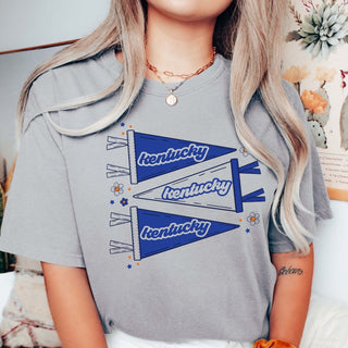 Custom Team Pennant Comfort Color Tee - Limeberry Designs