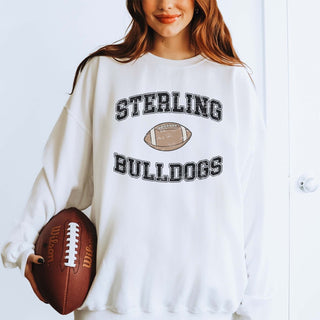 Custom Vintage Football Team Mascot Wholesale Graphic Sweatshirt - Quick TAT - Limeberry Designs