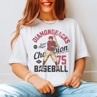 Diamondbacks Vintage Baseball Team Tee - Limeberry Designs
