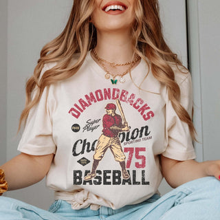 Diamondbacks Vintage Baseball Team Tee - Limeberry Designs