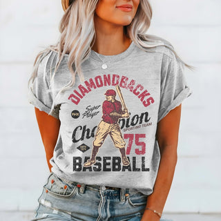 Diamondbacks Vintage Baseball Team Tee - Limeberry Designs