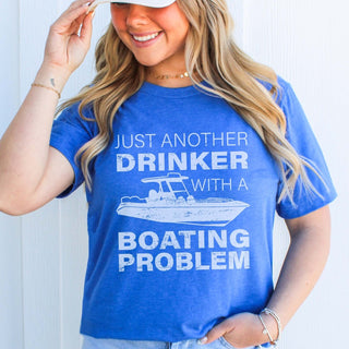 Drinker With A Boating Problem Wholesale Tee - Limeberry Designs