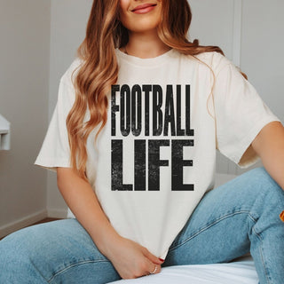 Football Life Comfort Color Tee - Limeberry Designs