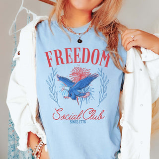 Freedom Social Club Comfort Color Wholesale Tee - Fast Shipping - Limeberry Designs