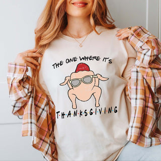 Friendsgiving Turkey Graphic Bella Tee - Limeberry Designs