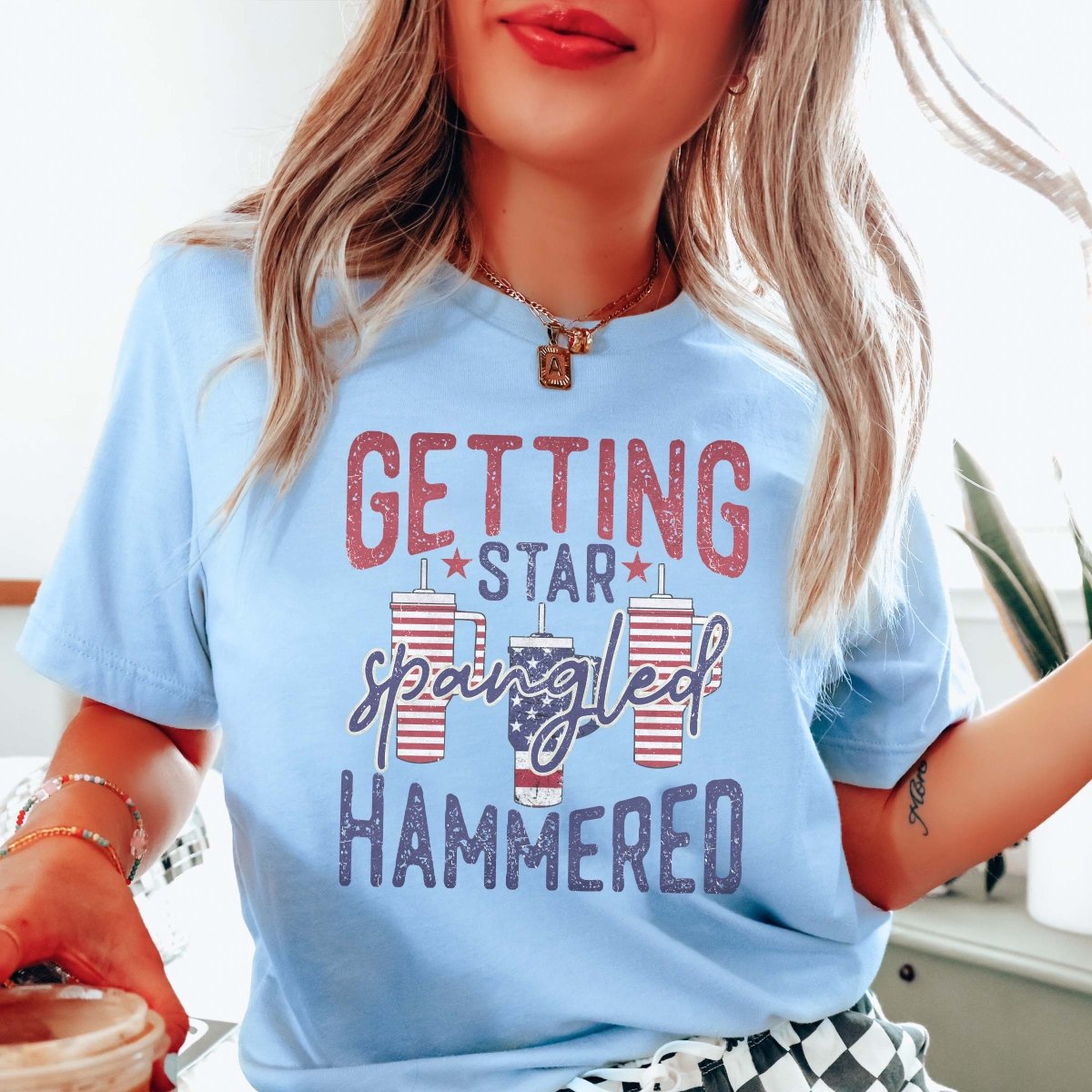 Getting Star Spangled Hammered Tee - Limeberry Designs