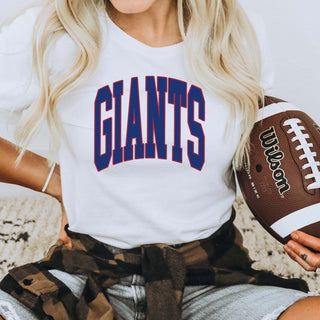 Giants Collegiate Letter Bella Graphic Tee - Limeberry Designs
