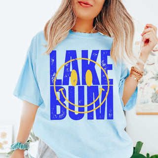 Lake Bum Smile Comfort Color Tee - Limeberry Designs