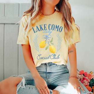 Lake Como Social Club Comfort Color Tee - Limeberry Designs