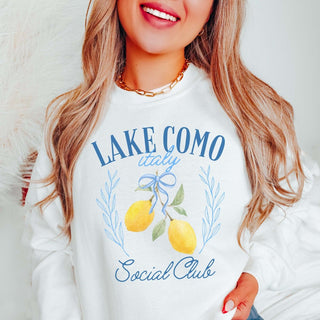 Lake Como Social Club Sweatshirt - Quick Shipping - Limeberry Designs