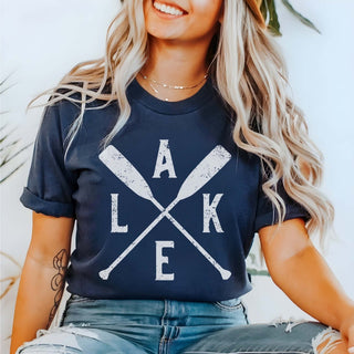 Lake Crossed Oars Tee - Limeberry Designs