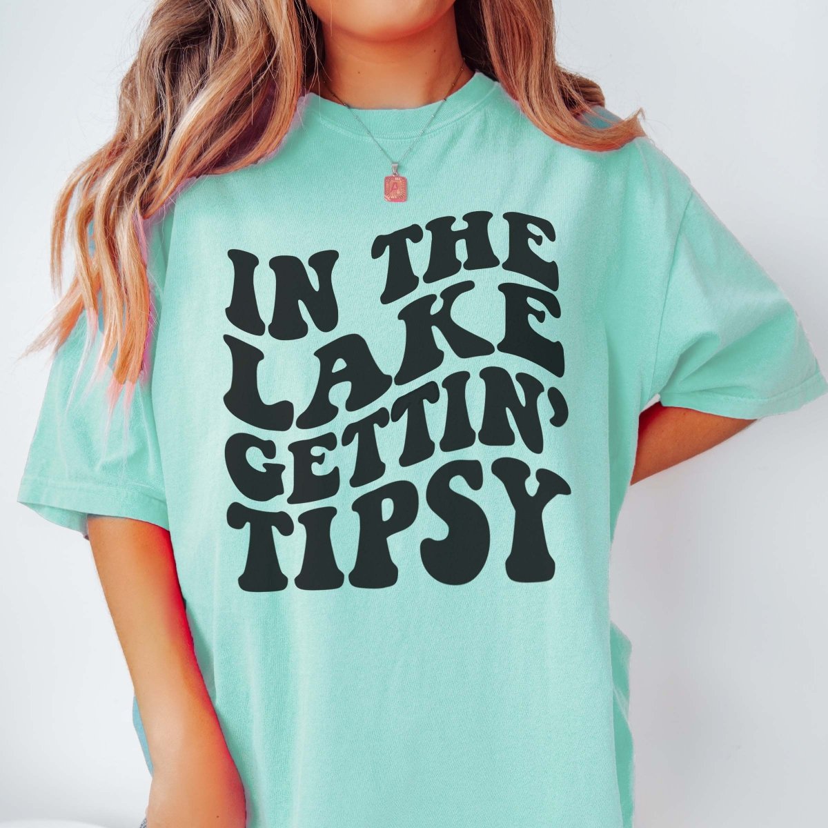 Lake Gettin Tipsy Comfort Color Tee - Limeberry Designs