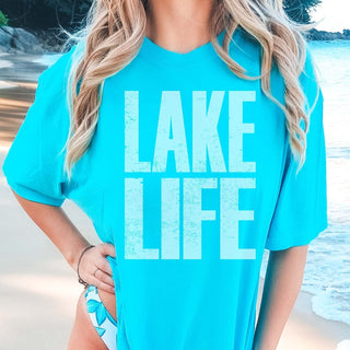 Lake Life Comfort Color Tee - Limeberry Designs