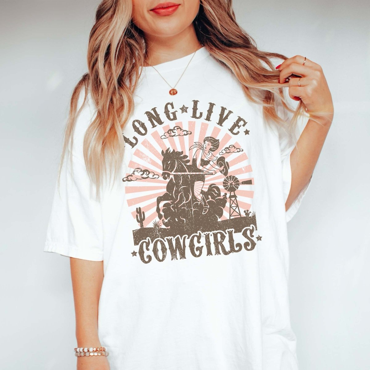 Long Live Cowgirls Comfort Color Tee - Limeberry Designs