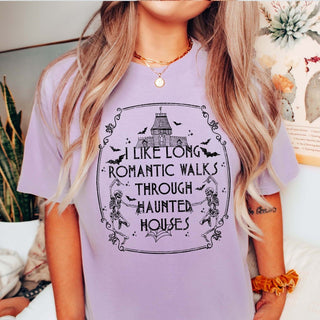 Long romantic Walks Comfort Colors Tee - Limeberry Designs