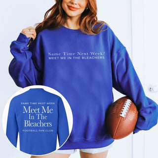 Meet Me In The Bleachers Wholesale Graphic Sweatshirt With Front & Back Design - Fast TAT - Limeberry Designs