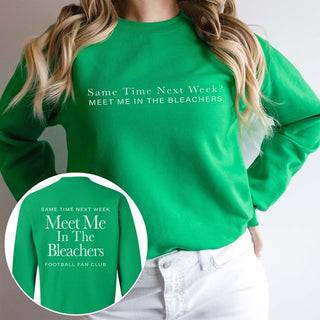 Meet Me In The Bleachers Wholesale Graphic Sweatshirt With Front & Back Design - Fast TAT - Limeberry Designs