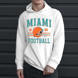 Miami Football Graphic Hoodie - Limeberry Designs